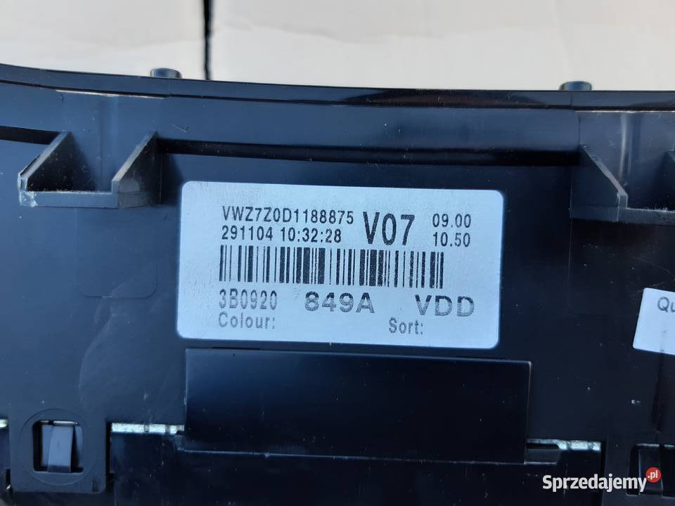 Passat B5 FL 19 TDI Automat Zestaw startowy