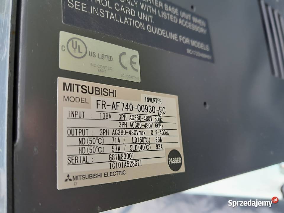 Przemiennik częstotliwości Mitsubishi A700 Warszawa