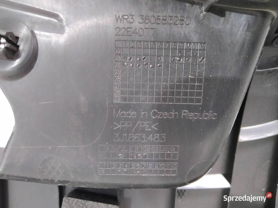 OSŁONA PROGU LEWA 3J0853371 Skoda Superb IV 2023 sprzedam