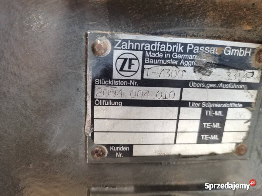 Lewarek Biegów Fendt 824 ZF 2094004010 Wilkowo