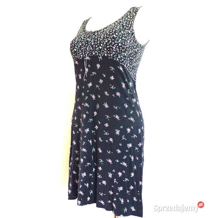 Koszula nocna do spania Sukienka r SM czarna Piżamy i szlafroki Białystok