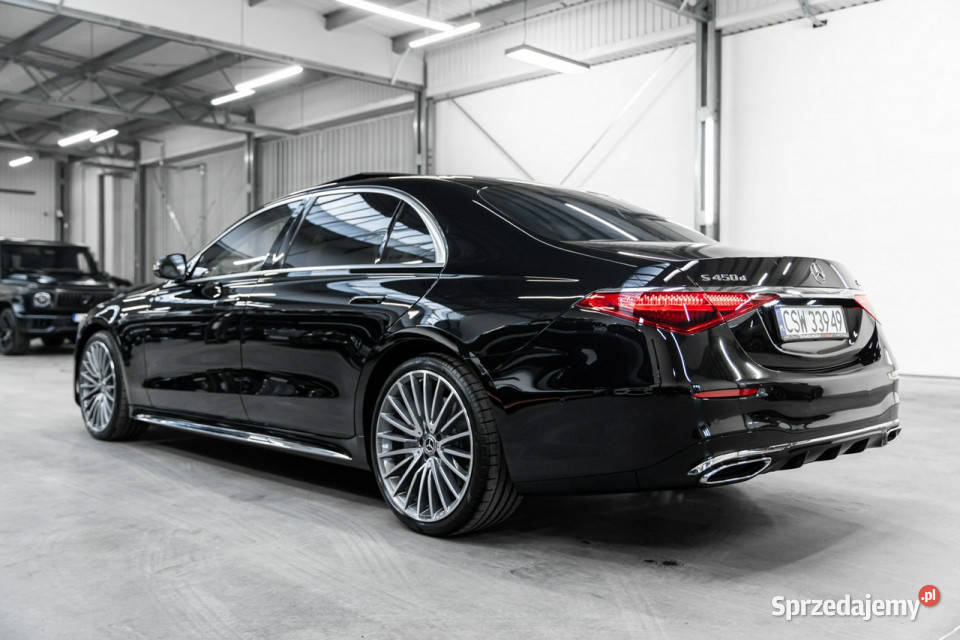 Mercedes S 450 d 4Matic Long Skrętna oś Webasto nawigacja małopolskie Węgrzce