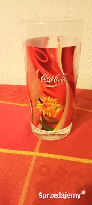 Szklanka coca cola słońce z zieloną wstęgą mazowieckie Warszawa