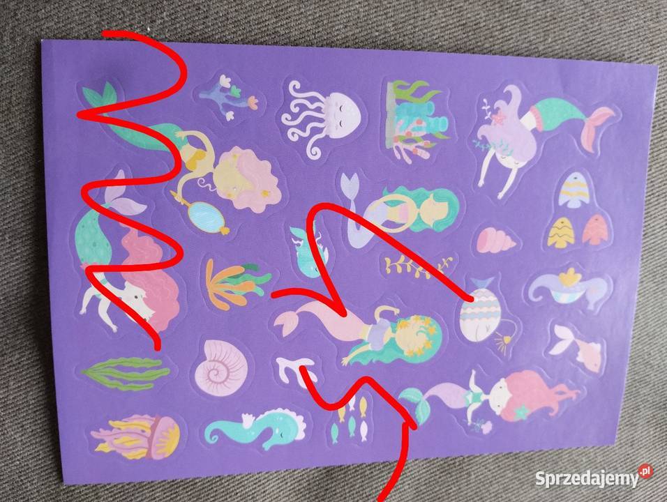 Syrenki i wodorosty naklejki sprzedam