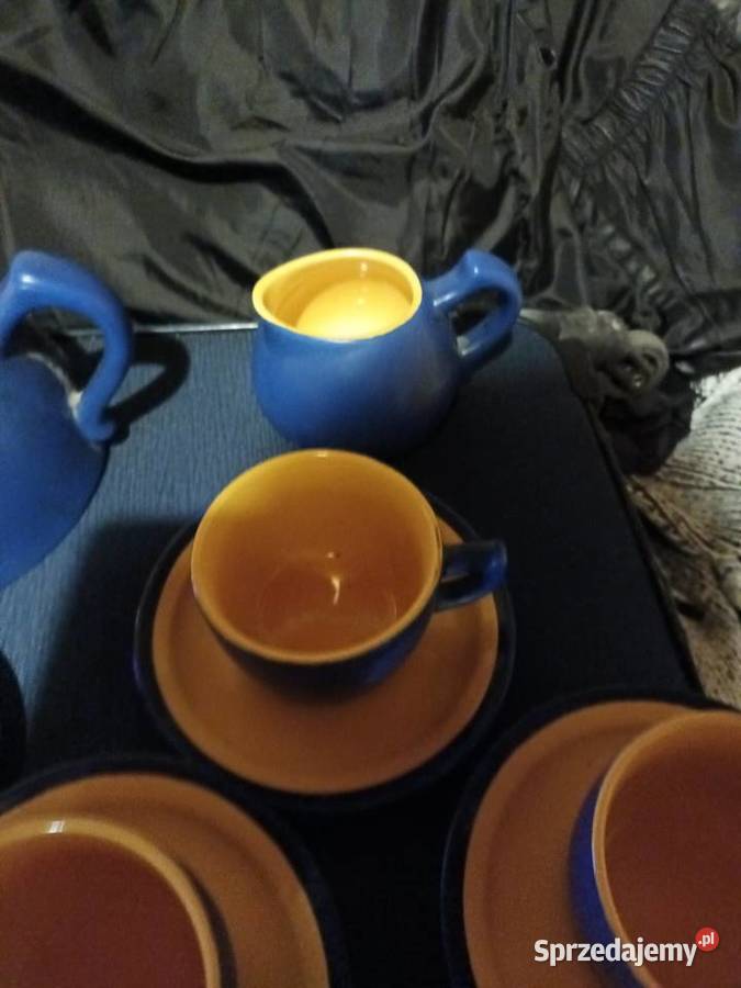 Zestaw kawowy z fajansu szkliwionego Bielsko-Biała