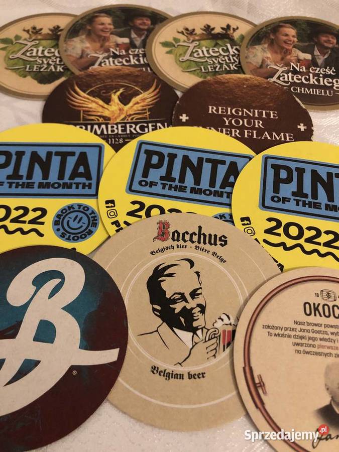 podkładki okrągłe pod szklanki czy kufle do piwa Birofilistyka Zegrze