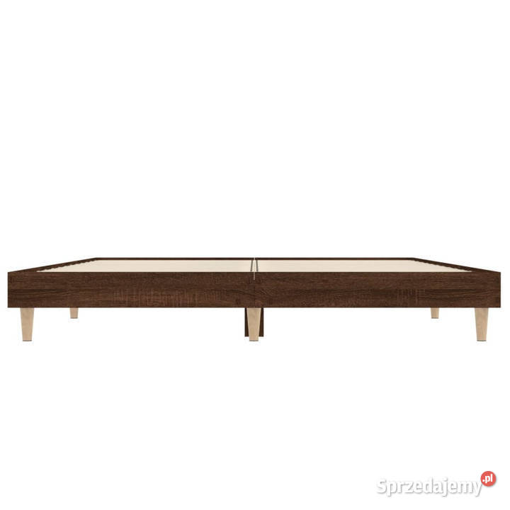 Łóżko bez materaca brązowy dąb 120x190 WM832092 20cm mazowieckie Warszawa