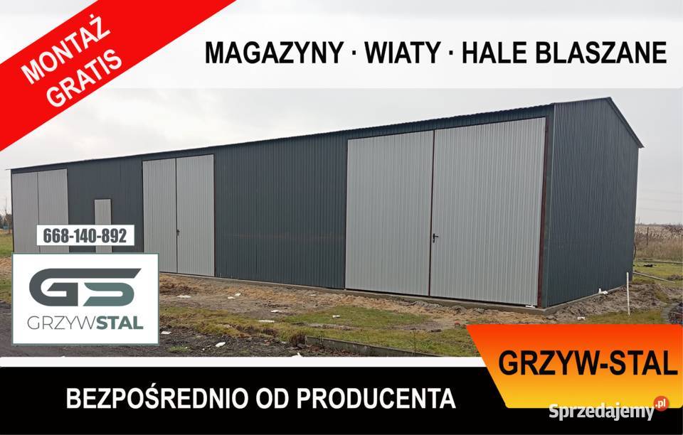 Garaż Blaszany 12x5 HALA Magazyn na maszyny Bytom sprzedam