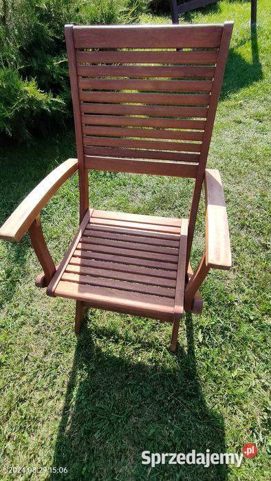 Duży stół tarasowy cztery krzesła Konstantynów Łódzki