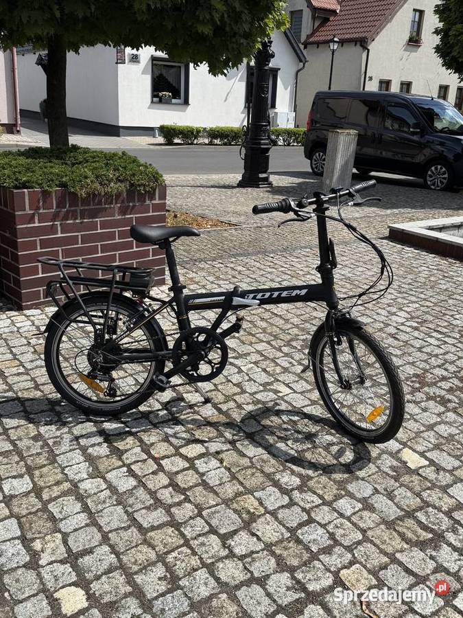 Rower Elektryczny Totem Składany Czarny Męski Poznań