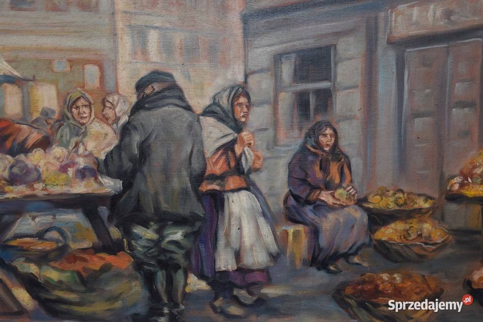 E Erb Rynek we Lwowie Stary Lwów Obraz Olej na Kraków sprzedam