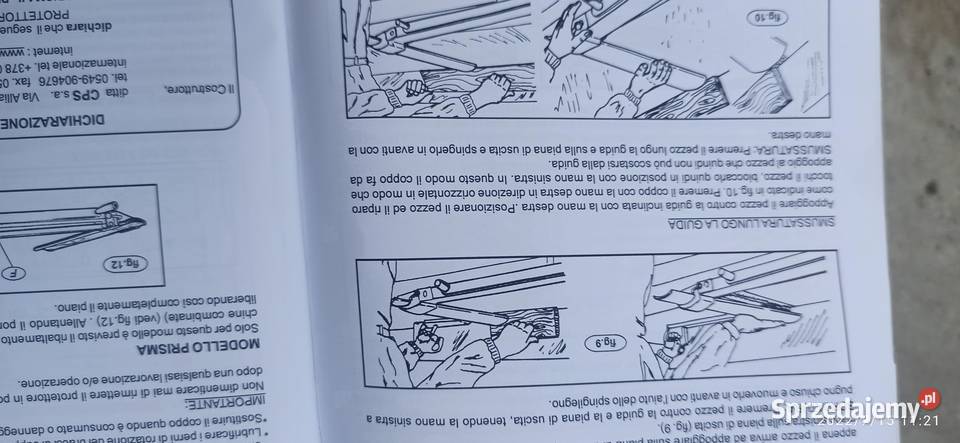 OSŁONA DO WYRÓWNIARKI NOWA PRISMA WŁOCHY GOTOWA