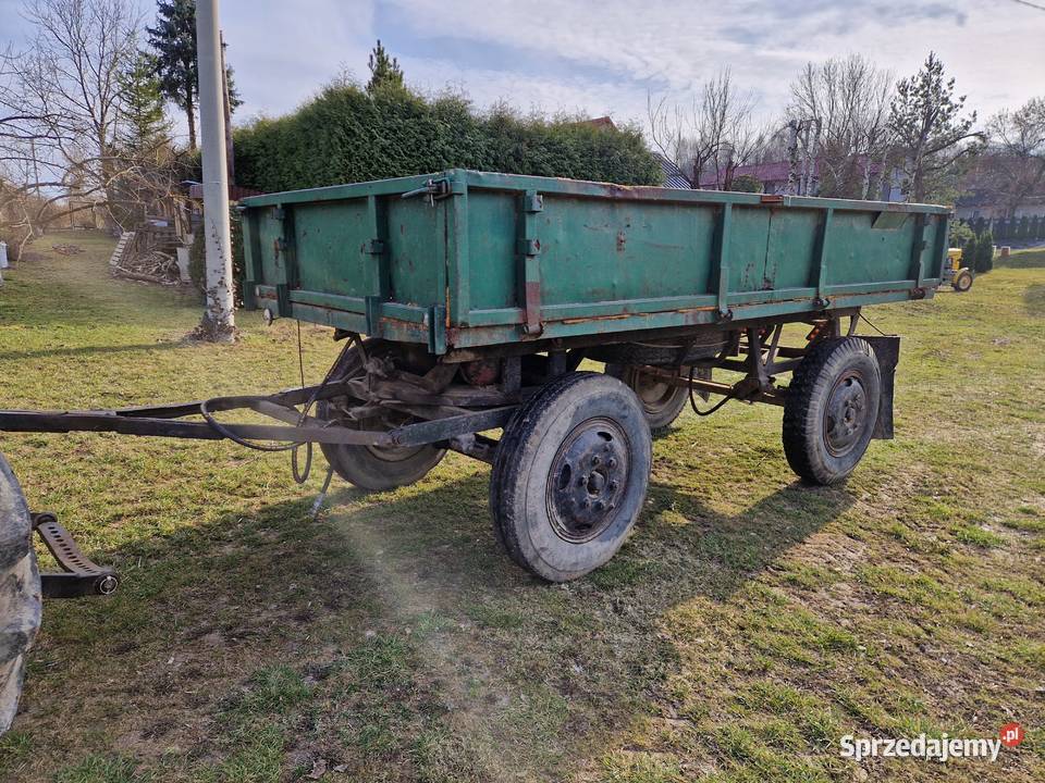 Przyczepa dwuosiowa z kiprem d43 d35 d47 autosan Iwanowice Włościańskie