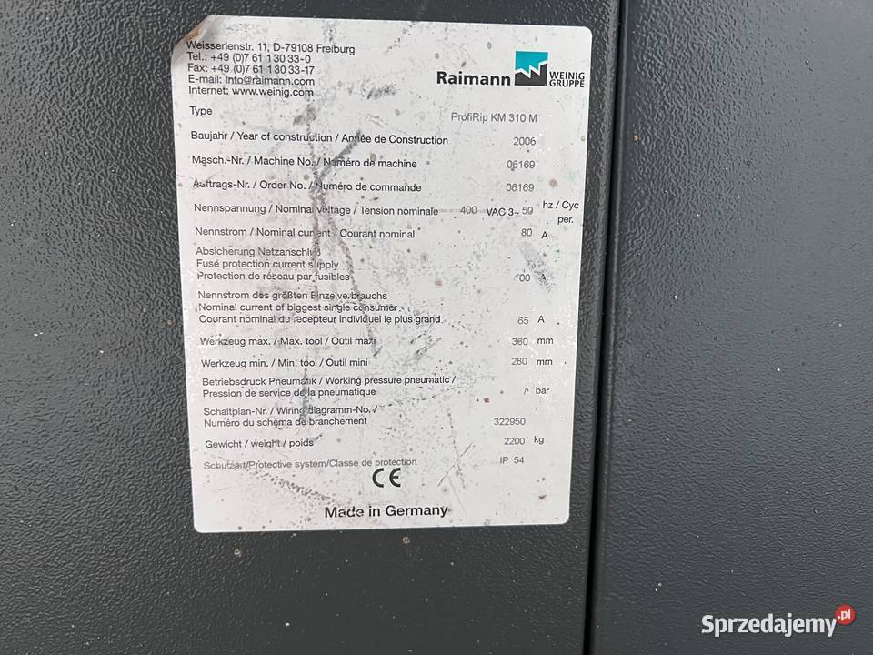 Wielopiła Raimann ProfiRip 310M małopolskie Juszczyn