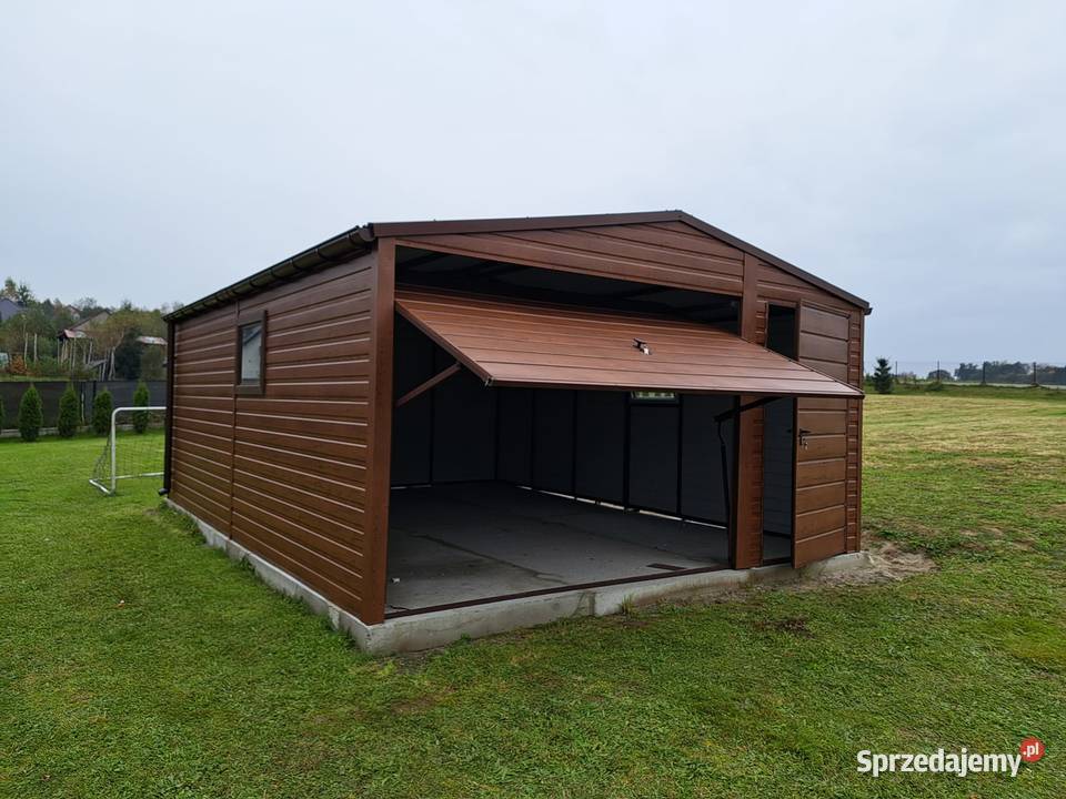 Garaże blaszane na każdy wymiar wzmacniane Włocławek reklama