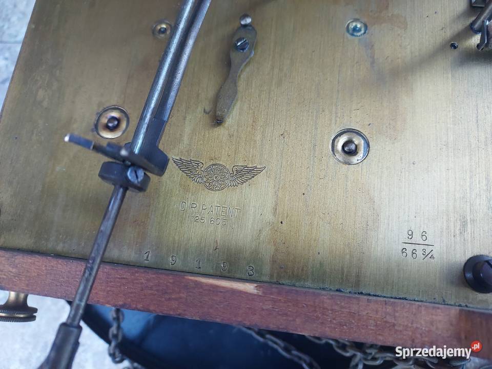 134 Stary zegar podłogowy Kienzle styl gdański