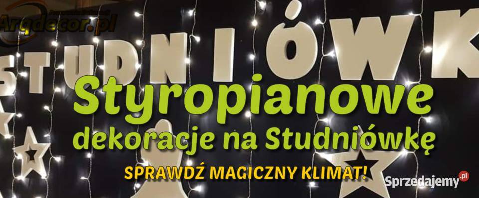 Studniówka 2025 dekoracje styropianowe ozdoby sprzedam