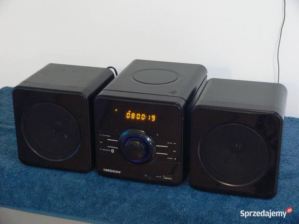 Wieża Medion z kolumnami CD USB mp3 BT WYSYŁKA