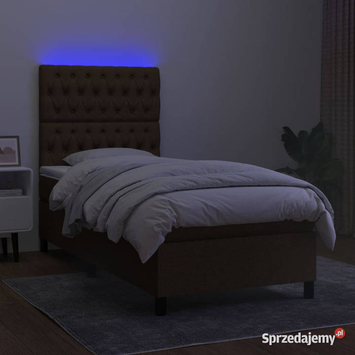 Łózko Kontynentalne z Materacem Do Sypialni 128cm sprzedam