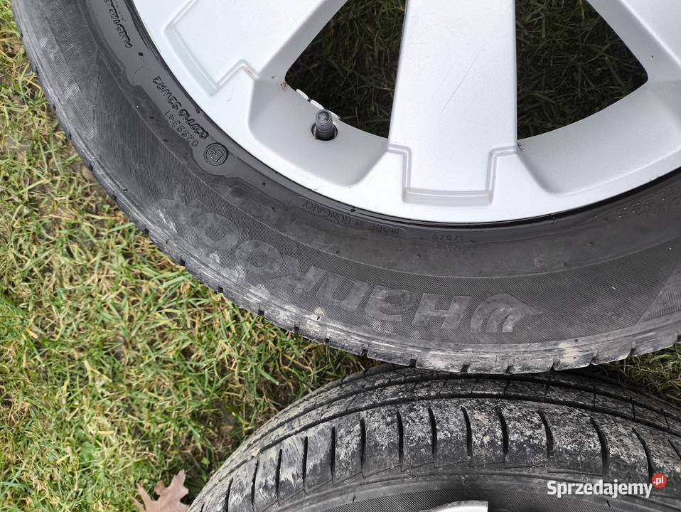 Felgi aluminiowe 15 Opel z oponami letnimi Samochodowe Wręczyca Wielka sprzedam
