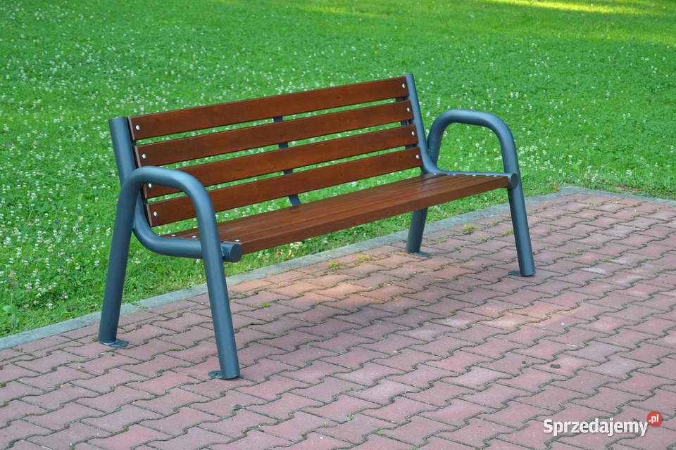 Ławka podłokietnik miejska ogrodowa stalowa Targowiska