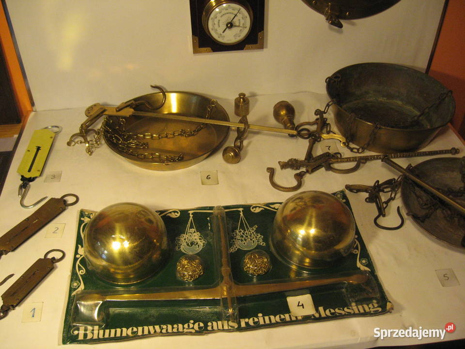 Waga waga kwietnik Mosiądz Kolekcja wielkopolskie Poznań