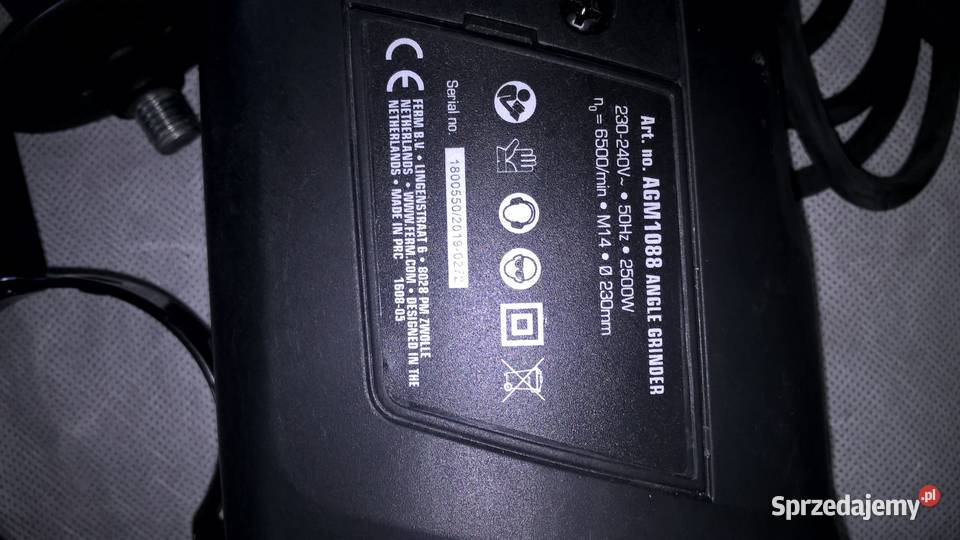 Szlifierka kątowa 230mm 2500W mocna Ferm Mińsk Mazowiecki