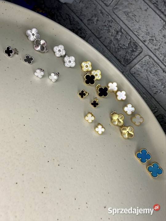 kolczyki na sty l van Cleef arpels Alhambra Gdynia