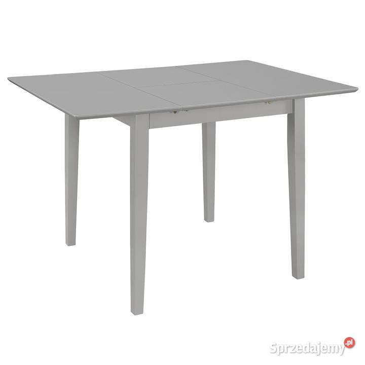 vidaXL Rozsuwany stół jadalniany, szary, (80-120) x 80 x 74
