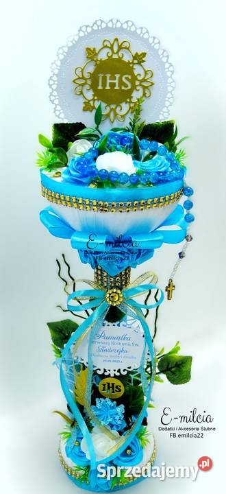 Kielich z różańcem spersonalizowany Pamiątka I lubuskie Zielona Góra