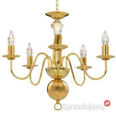 vidaXL Żyrandol złoty 5 żarówek E14sku281617 Warszawa