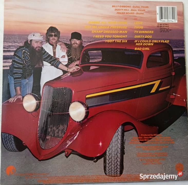 ZZ Top Eliminator Vinyl Kamienna Góra