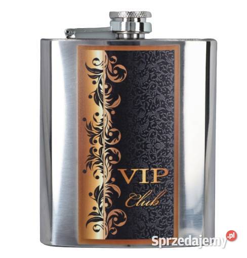 Piersiówka Vip Club ze Stali Nierdzewnej 210 ml Pozostałe
