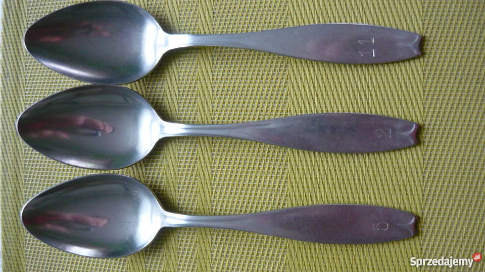 Łyżki numerowane Antyki, Sztuka, Kolekcje Myszków