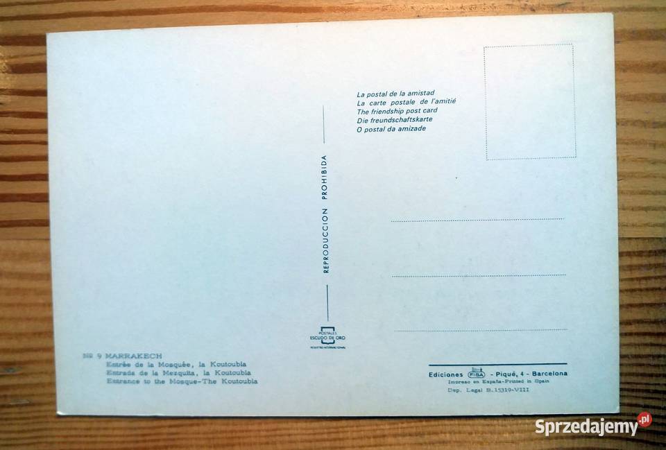 MARAKESZ WIDOK NA MECZET KSIĘGARZY Piszczac