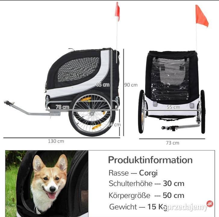 Przyczepka rowerowa zwierząt Brzesko sprzedam