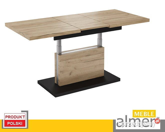 Ławostół L58 Dąb Craft Złoty Czarny Rozkładany