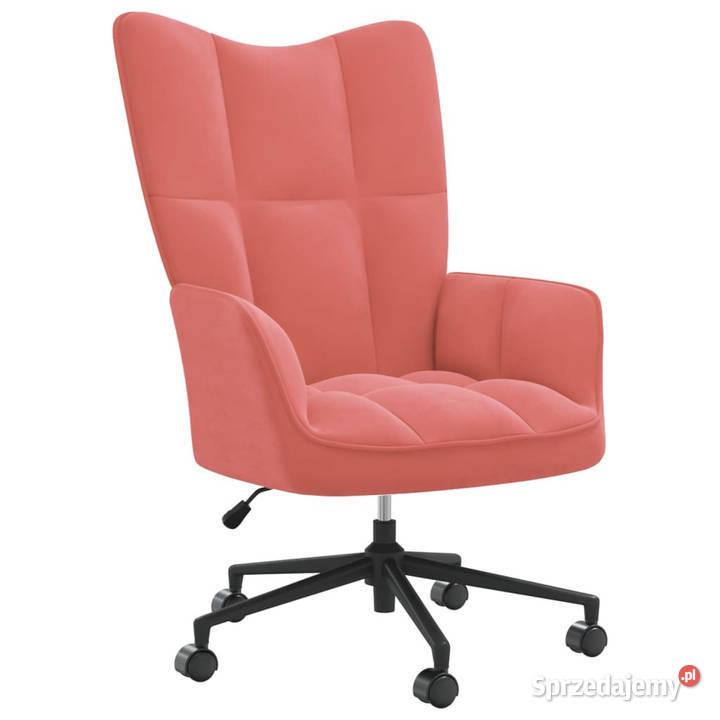 Fotel różowy obity aksamitem WM328176 mazowieckie Warszawa sprzedam