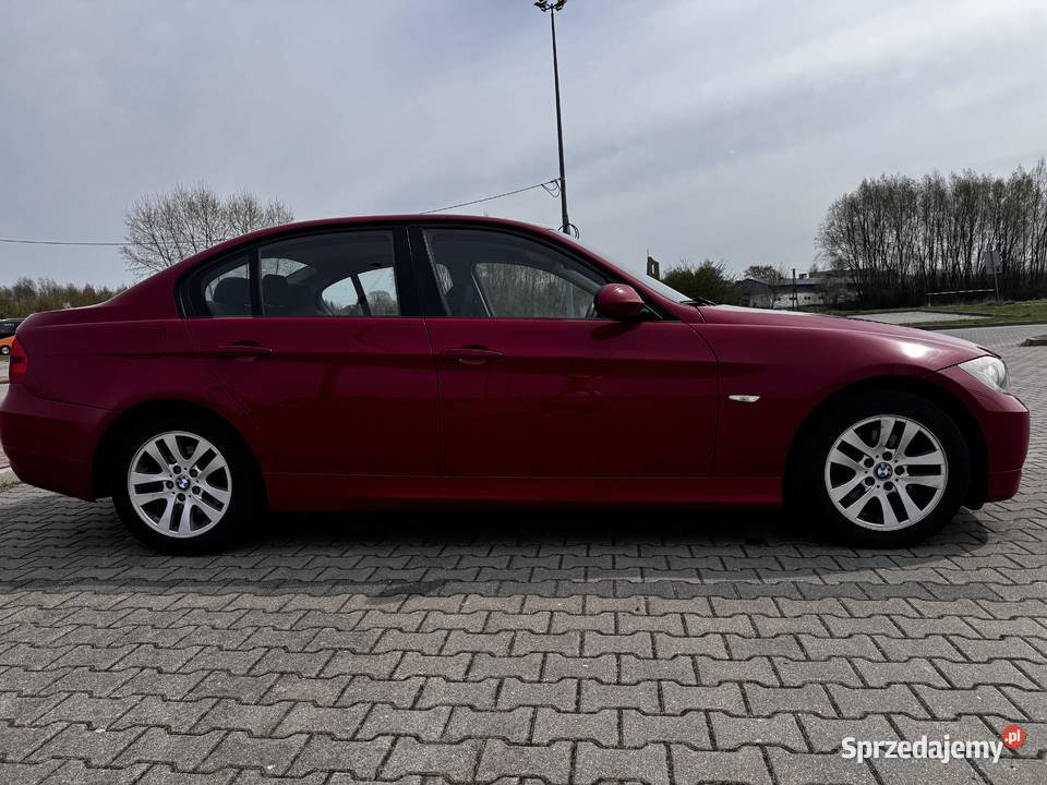 BMW E90 318i Sedan 2008 Czerwony Zadbany 227500km Siedlce