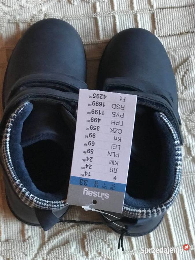 Buty chłopięce r 33 f Sinsay nowe skóra ekologiczna sprzedam