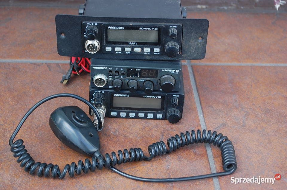 Zestaw Radio CB President 3 sztuki Johnny III Dąbrowa Górnicza
