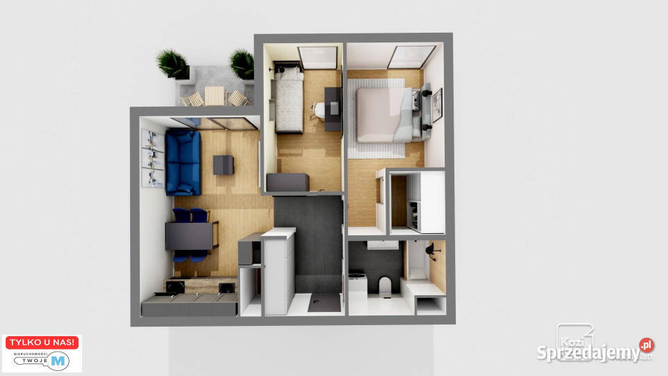 Sprzedaż mieszkania 4686m2 3pokojowe Kielce Rok budowy 2025