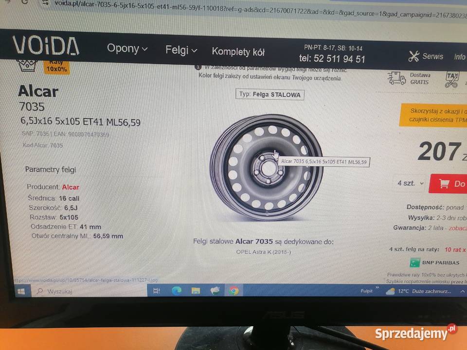 Felgi stalowe do opla stalowe Jasło