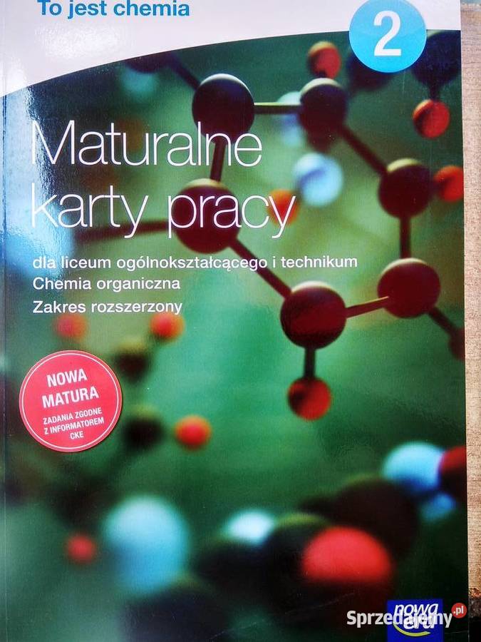 Maturalne karty pracy 2 chemia rozszerzenie Warszawa sprzedam