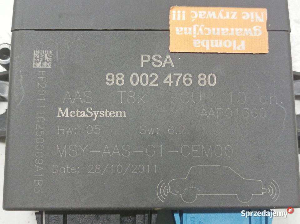 MODUŁ PDC PARKOWANIA 9800247680 Peugeot 5008 I