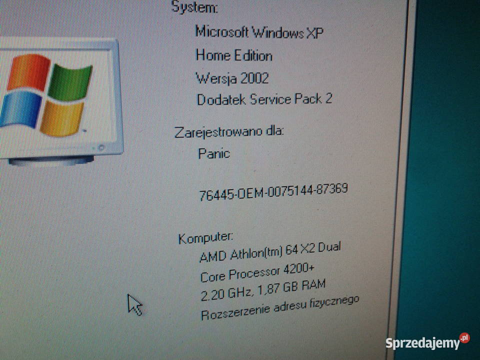 Komputer z windosw xp Klasy AMD Athlon Gorzyce