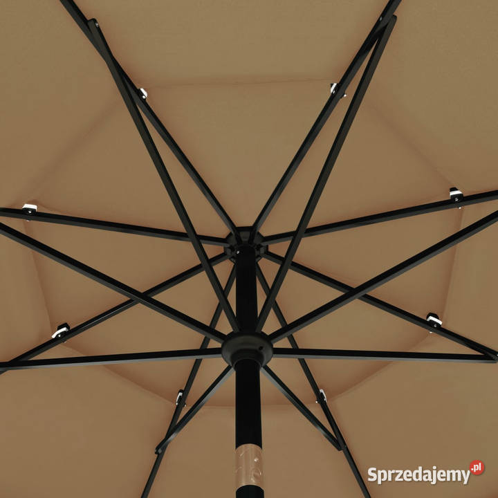 3poziomowy parasol na aluminiowym słupku kolor mazowieckie Warszawa