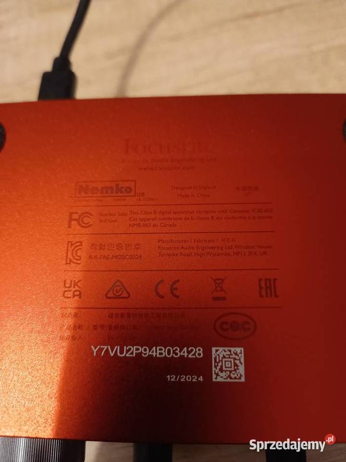 Interfejs audio focusrite Grudziądz