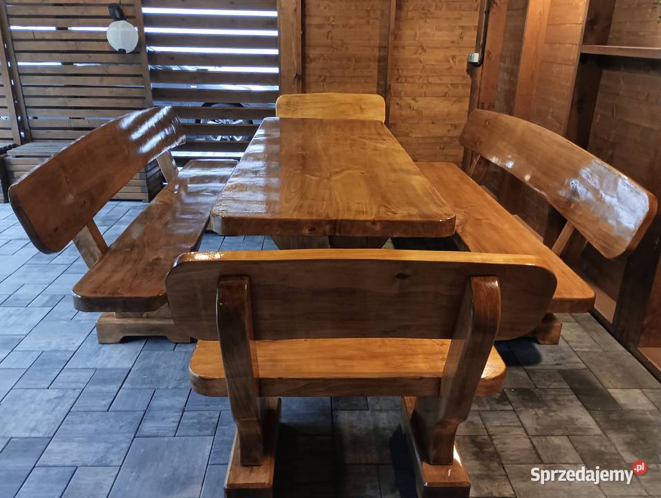 Meble Ogrodowe stół ławy krzesła Altana Nowa Słupia