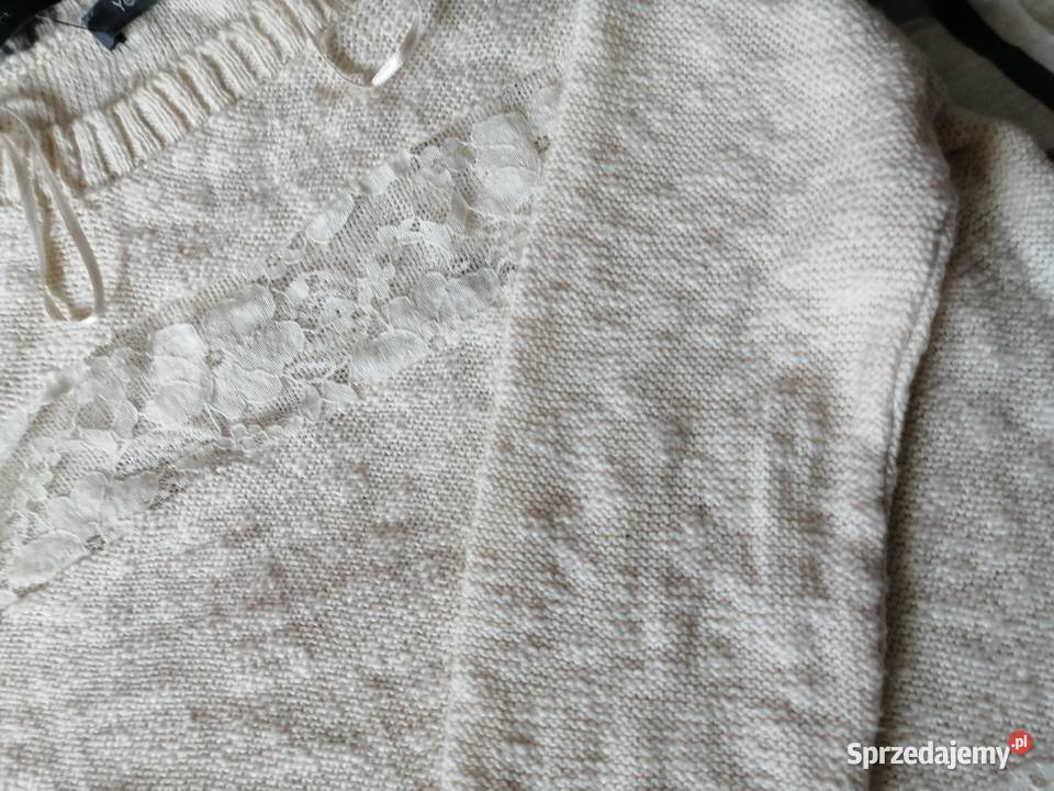 Nowy z metką Sweter Sweterek 100 BAWEŁNA na S Xs Leszno